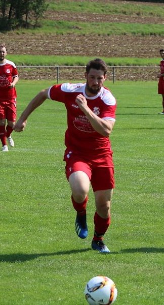 Daniel beim Fußballspiel.